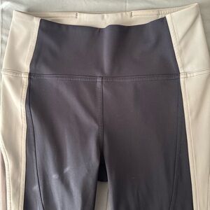 lululemon athletica Black and Cream Leggings